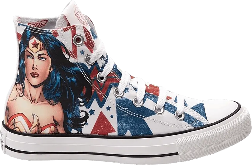  Converse DC Comics x Chuck Taylor All Star Hi &#039;Wonder Women&#039;