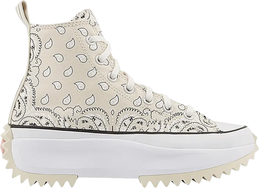  Converse Run Star Hike Hi Paisley Beige (Women&#039;s)