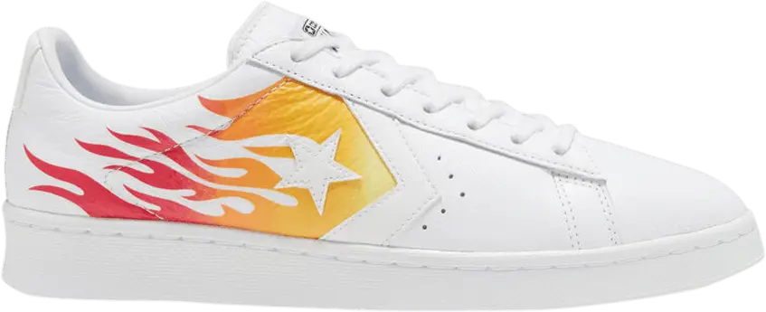  Converse Pro Leather Low Archival Flame Print