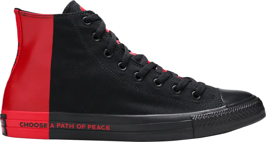  Converse Chuck Taylor All-Star Hi Seek Peace Black Red