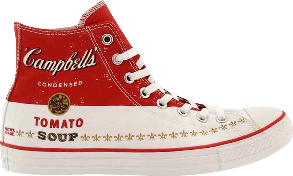 Converse Chuck Taylor All-Star CT Hi Casino Andy Warhol Campbell&#039;s Soup