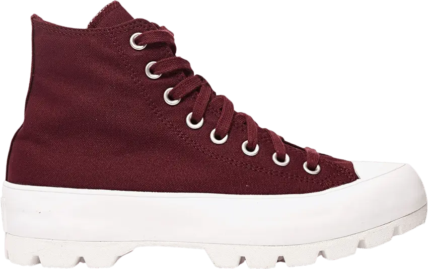  Converse Wmns Chuck Taylor All Star Lugged High &#039;Dark Burgundy&#039;