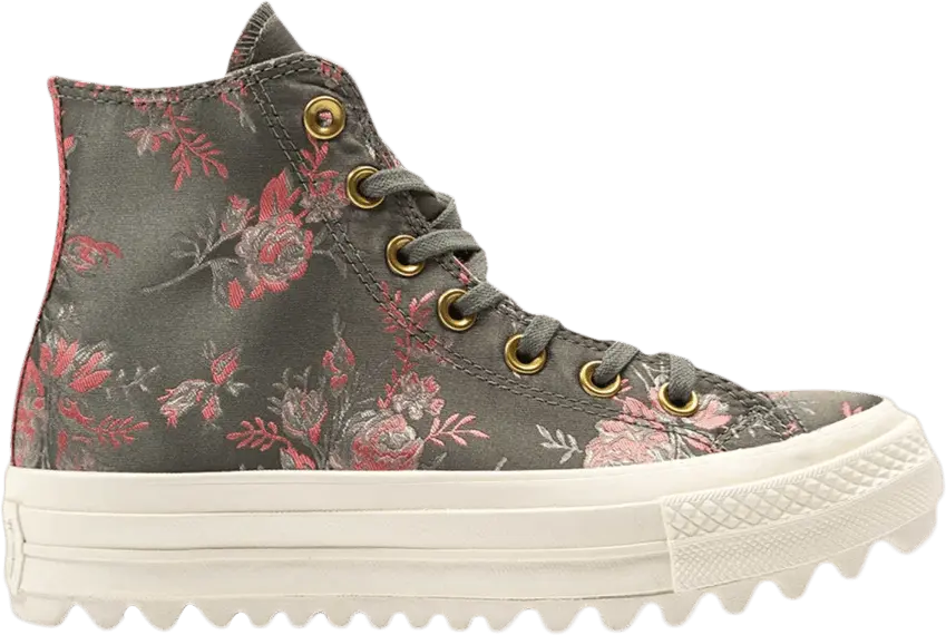  Converse Wmns Chuck Taylor All Star Lift Ripple High &#039;Floral&#039;