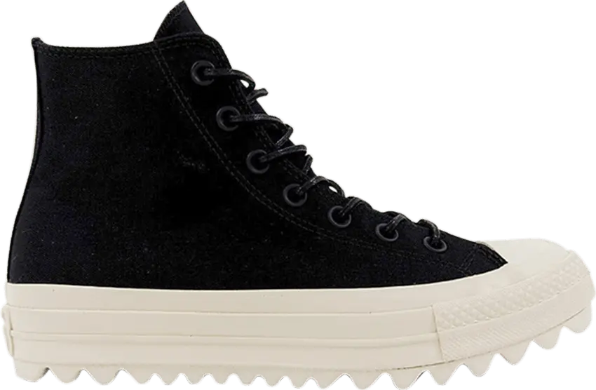  Converse Wmns Chuck Taylor All Star Lift Ripple Hi &#039;Black&#039;