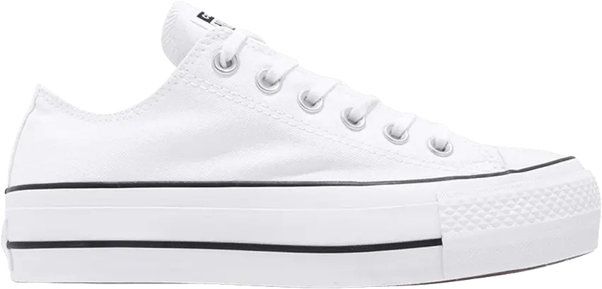  Converse Wmns Chuck Taylor All Star Lift Low &#039;White Black&#039;