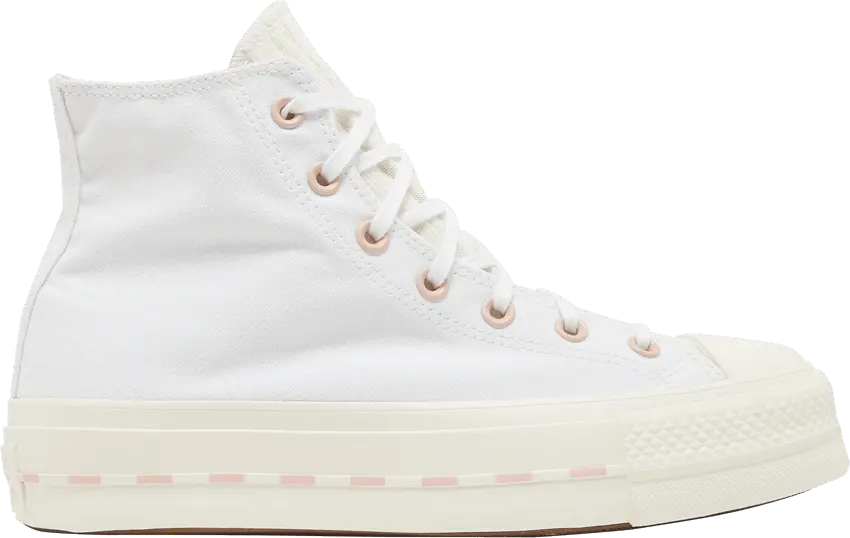  Converse Wmns Chuck Taylor All Star Lift High &#039;White Pink Clay&#039;