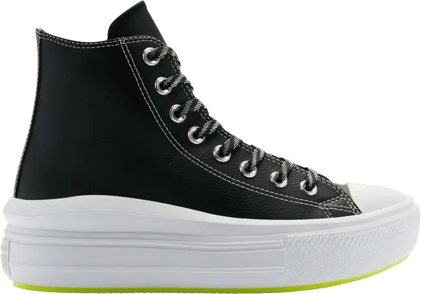  Converse Wmns Chuck Taylor All Star High Move &#039;Black Lemon Venom&#039;