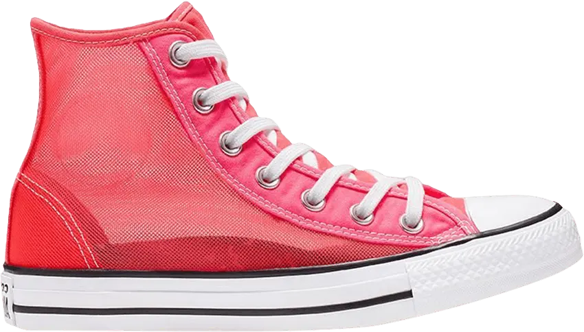  Converse Wmns Chuck Taylor All Star High &#039;See Thru - Racer Pink&#039;