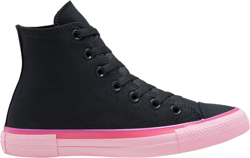  Converse Wmns Chuck Taylor All Star High &#039;Popped Color - Black Carmine Pink&#039;