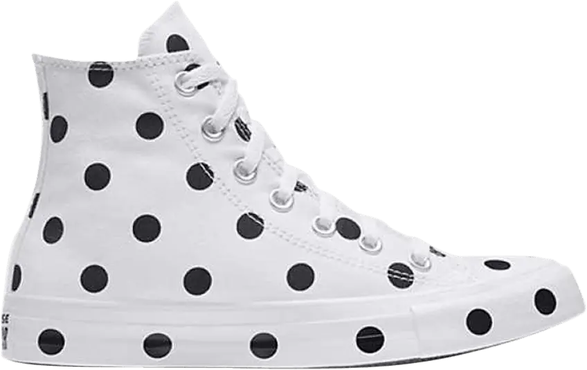  Converse Wmns Chuck Taylor All Star Hi &#039;White Polka Dot&#039;