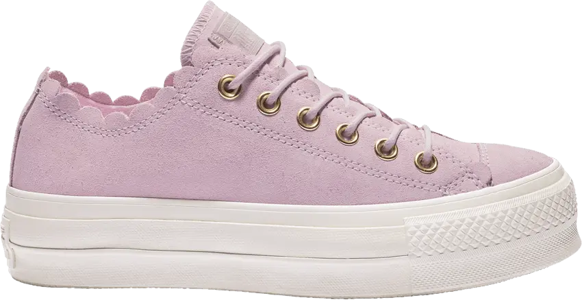  Converse Wmns Chuck Taylor All Star Frilly Thrills Lift Low &#039;Pink Foam&#039;