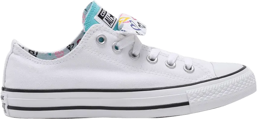  Converse Wmns Chuck Taylor All Star Double Tongue Low &#039;Multi Heart&#039;