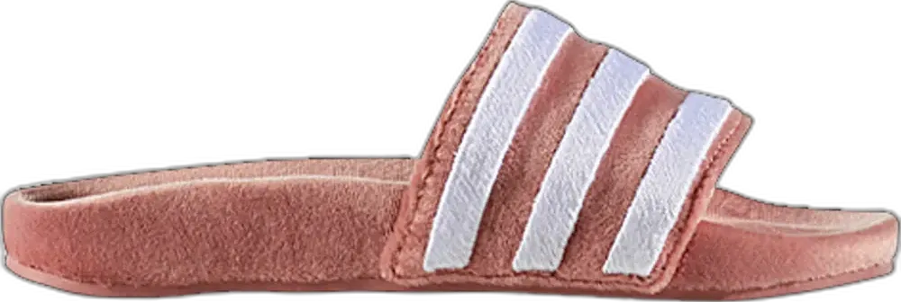  Adidas adidas adiLette Velour Raw Pink (Youth)
