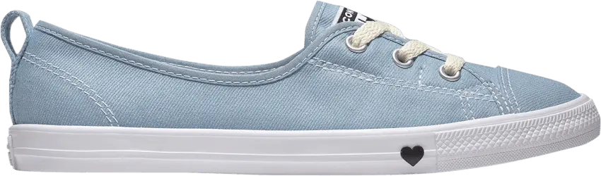  Converse Wmns Chuck Taylor All Star Ballet Lace Slip &#039;Hearts - Light Blue&#039;