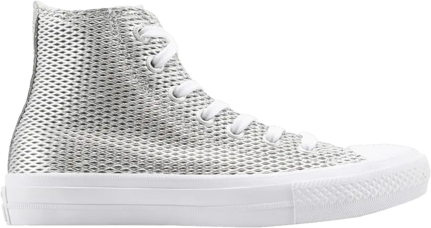  Converse Wmns Chuck Taylor All Star 2 High &#039;Perforated Metallic Silver&#039;