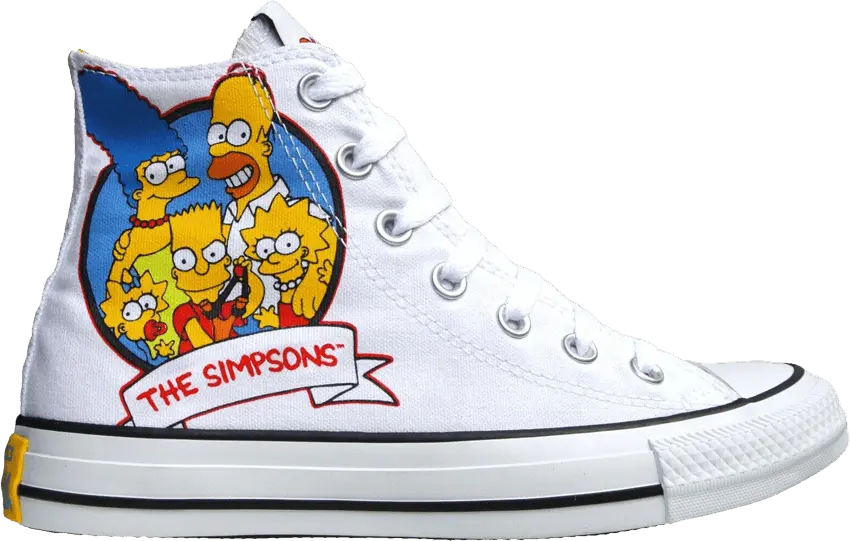  Converse The Simpsons x Chuck Taylor All Star High &#039;25th Anniversary - Family Portrait&#039;