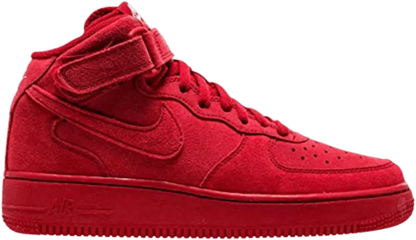  Nike Air Force 1 Mid Red Suede (GS)