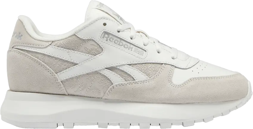  Reebok Wmns Classic Leather SP &#039;Pure Grey Floral&#039;