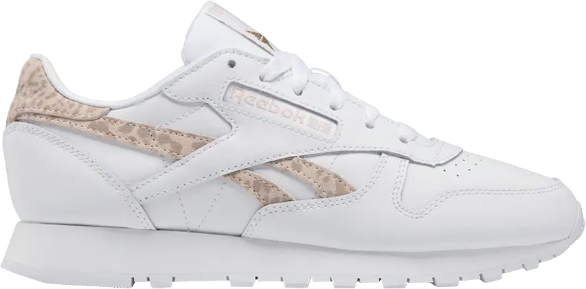  Reebok Wmns Classic Leather &#039;Soft Ecru Leopard&#039;