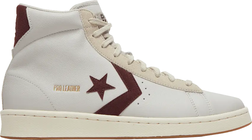 Converse Pro Leather High &#039;White Deep Bordeaux&#039;