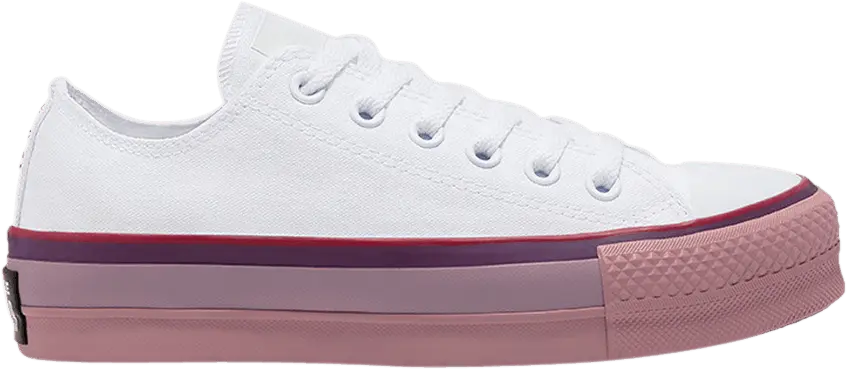  Converse OPI x Wmns Chuck Taylor All Star Platform Low &#039;White Rust Pink&#039;