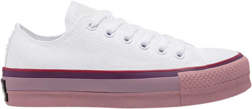 Converse OPI x Wmns Chuck Taylor All Star Platform Low &#039;White Rust Pink&#039;