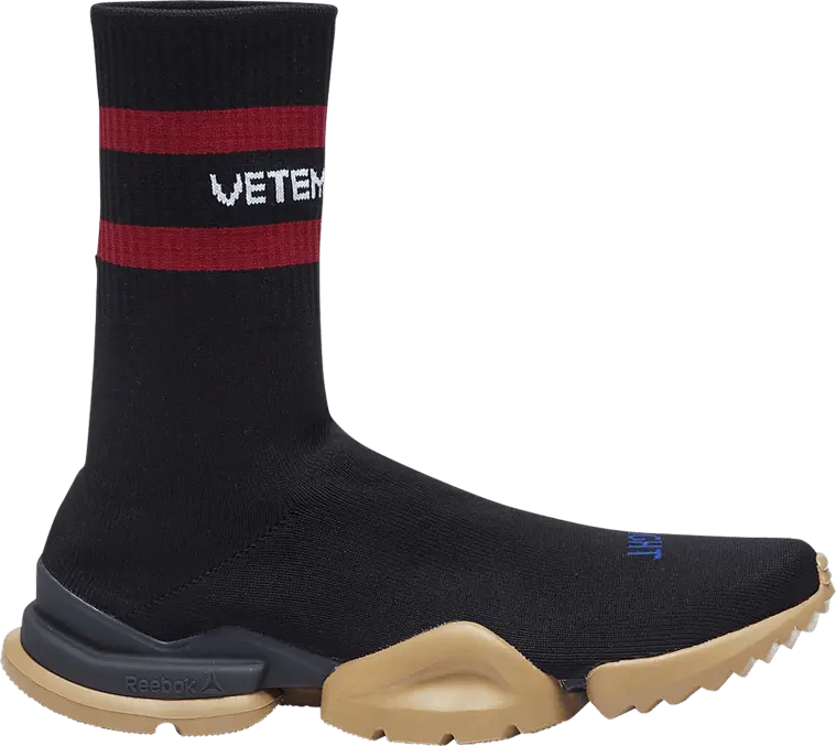  Reebok Vetements x Sock Pump &#039;Black Red&#039;