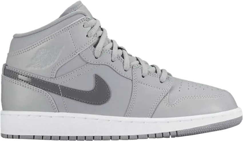  Jordan 1 Retro Mid Wolf Grey Cool Grey (GS)