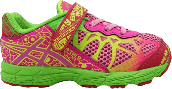  Asics Noosa Tri 9 TS Toddler &#039;Petal Pink Apple Green&#039;