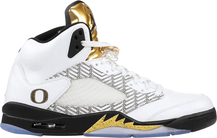  Air Jordan 5 Retro PE &#039;Oregon Ducks Olympic Gold&#039;