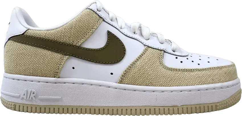  Nike Air Force 1 White Khaki Birch (GS)