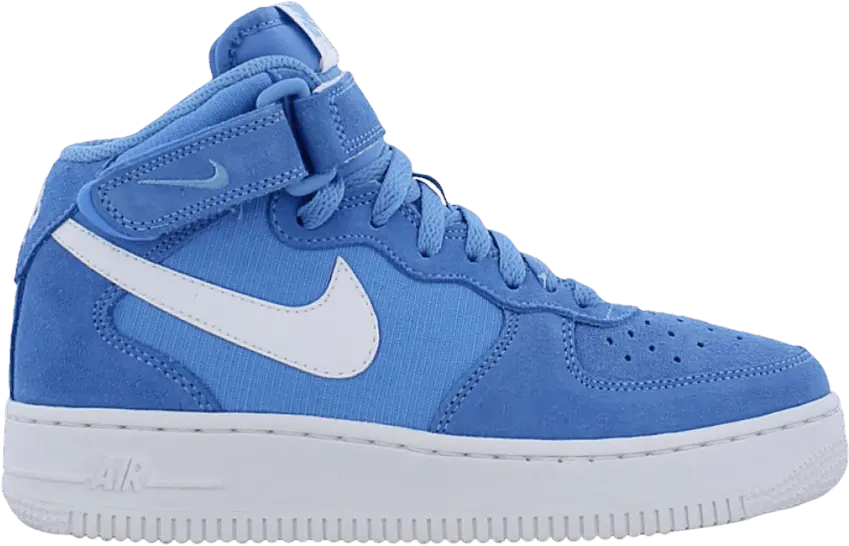  Nike Air Force 1 Mid University Blue White (GS)