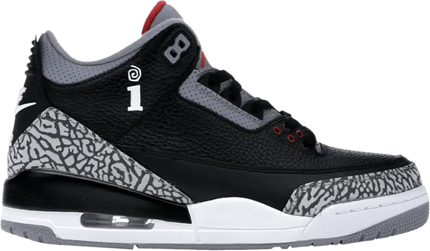  Interscope Records x Air Jordan 3 Retro OG BG &#039;Black Cement&#039;