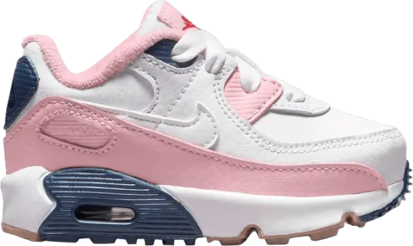 Nike Air Max 90 White Pink Glaze Navy (TD)
