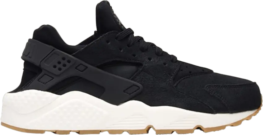  Nike Air Huarache Run SD Black/Deep Green-Sail (W)