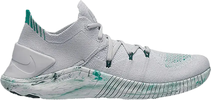  Nike Wmns Free TR Flyknit 3 AMP &#039;Platinum Clear Emerald&#039;