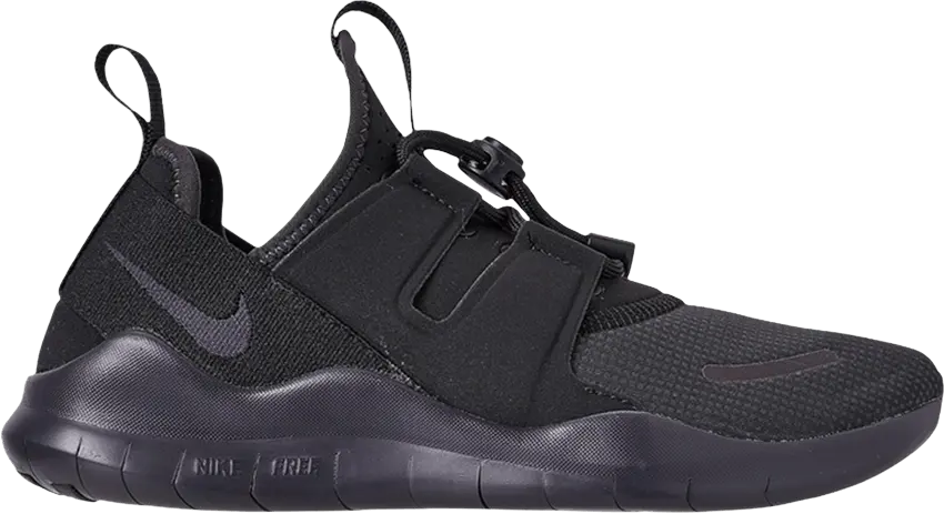  Nike Wmns Free RN CMTR 2018 &#039;Triple Black&#039; Sample