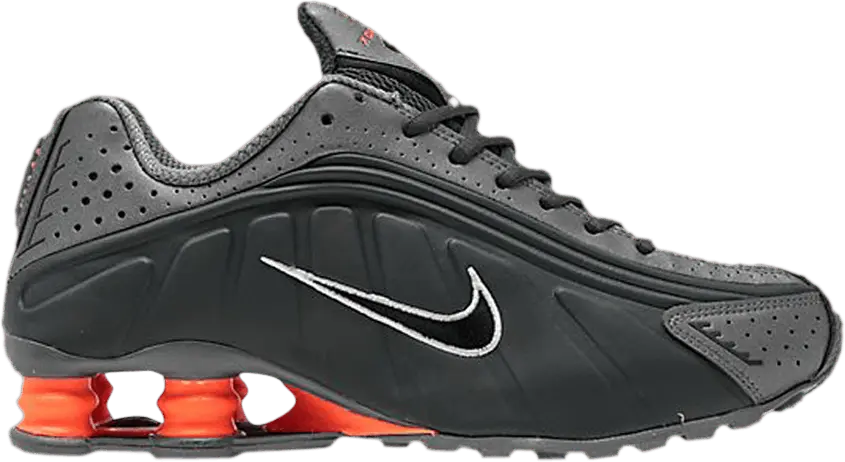  Nike Shox R4 &#039;Anthracite Total Orange&#039;