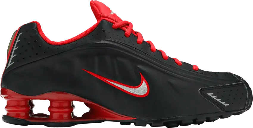  Nike Shox R4 &#039;Black Red&#039;