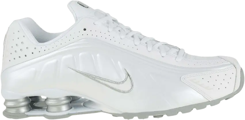  Nike Shox R4 &#039;White Metallic Silver&#039;