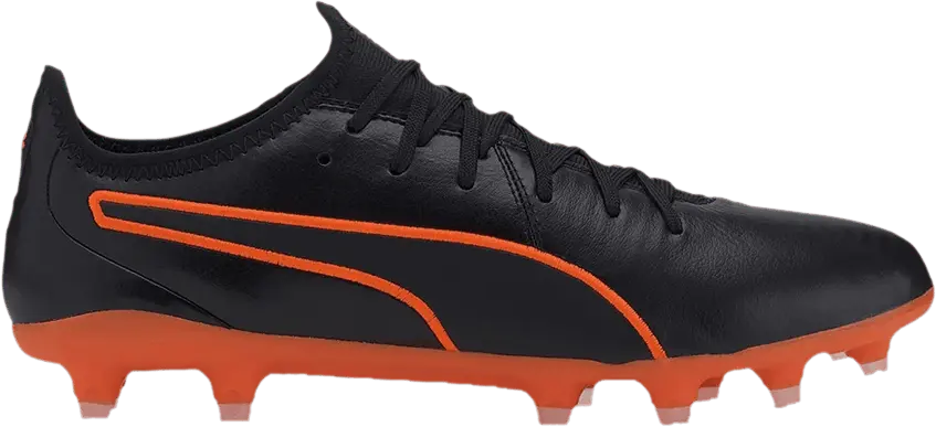 Puma King Pro FG &#039;Black Shocking Orange&#039;