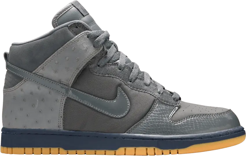  Nike Dunk High Deluxe Ostrich Light Graphite