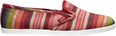  Vans Wmns Slip Lo Pro Stripes Chili White