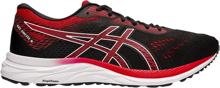  Asics Gel Excite 6 4E Wide &#039;Black Speed Red&#039;