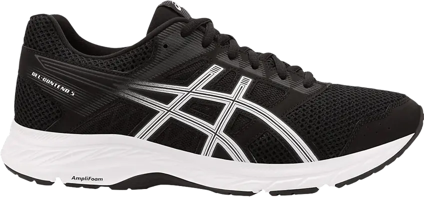  Asics Gel Contend 5 4E Wide &#039;Black White&#039;