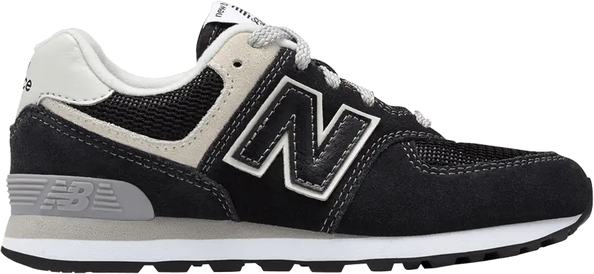  New Balance 574 Black Grey (PS)