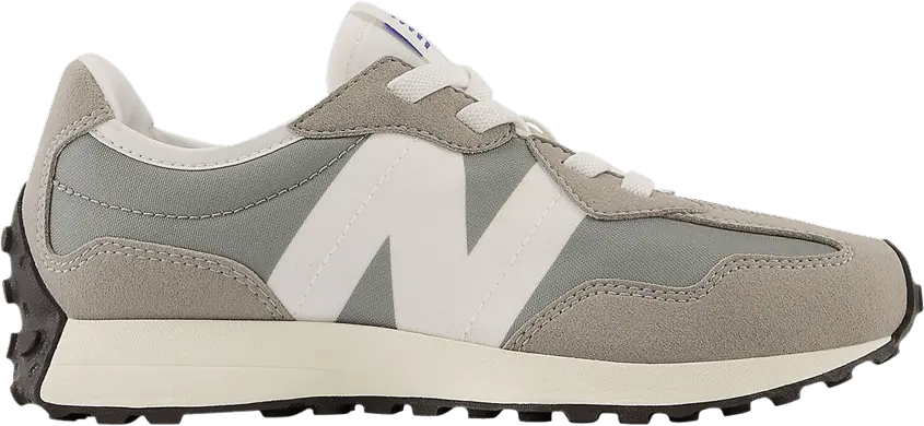  New Balance 327 Bungee Lace Little Kid Wide &#039;Cement Grey&#039;