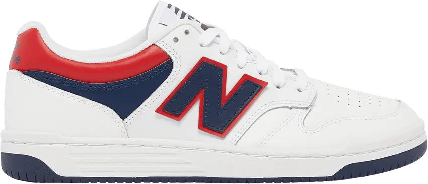  New Balance 480 White Indigo Red