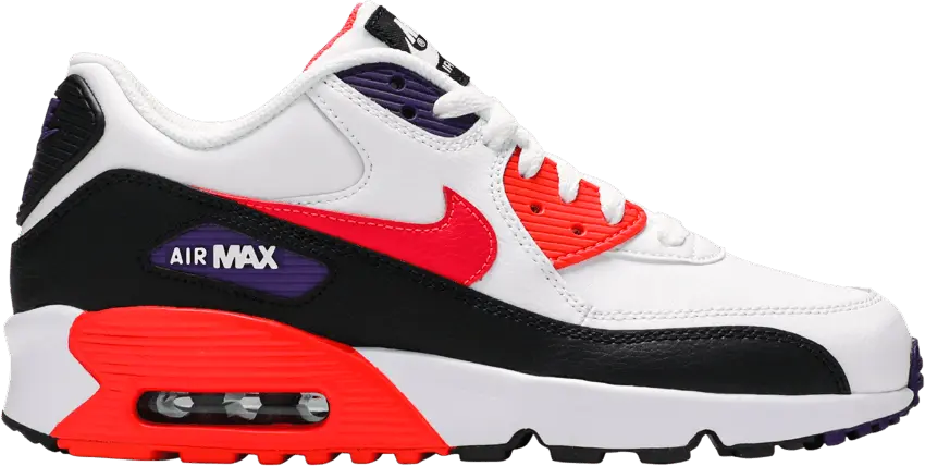  Nike Air Max 90 LTR White Crimson (GS)