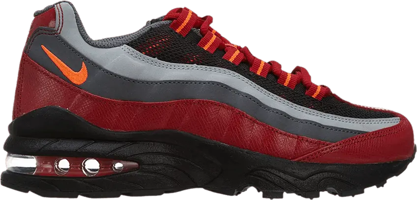  Nike Air Max 95 GS &#039;Black Red Crimson&#039;